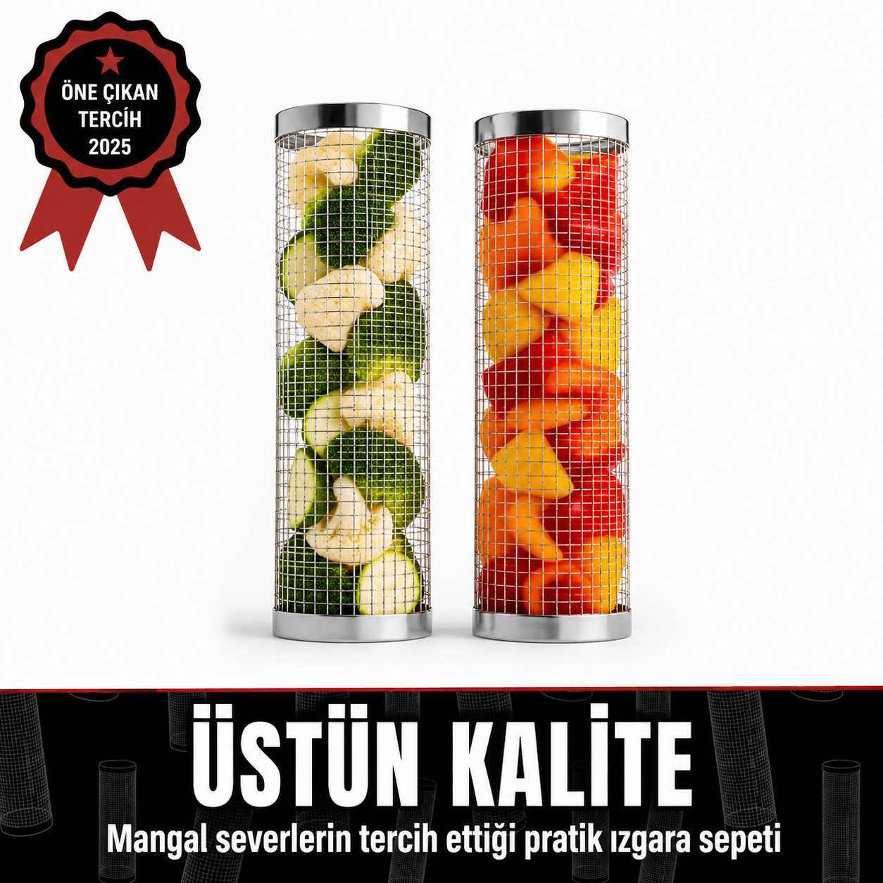 MangalSepet™ 360° Döner Izgara Sepeti