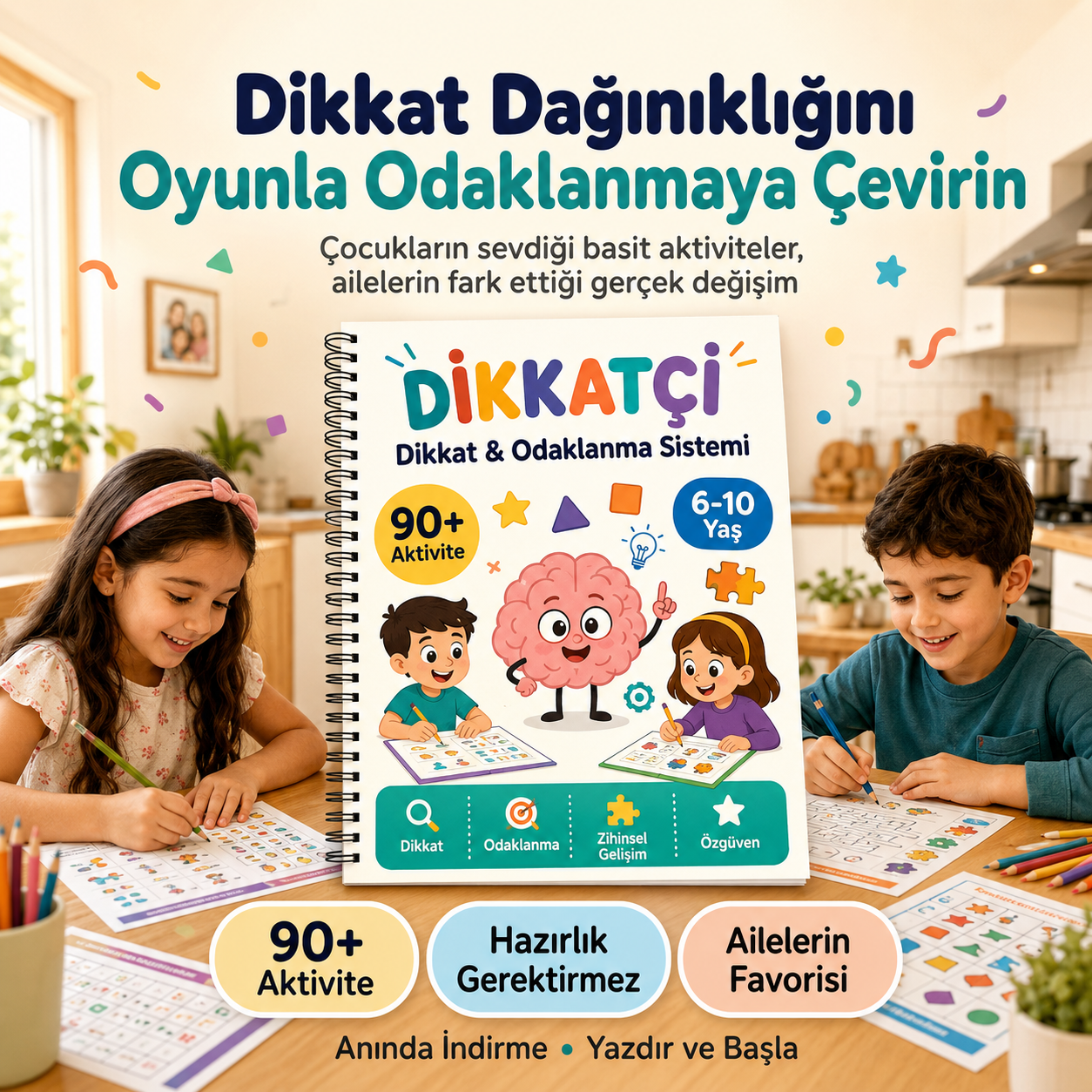 Dikkat, Odaklanma ve Öğrenmeyi Geliştirmek İçin 100'den Fazla Aktivite