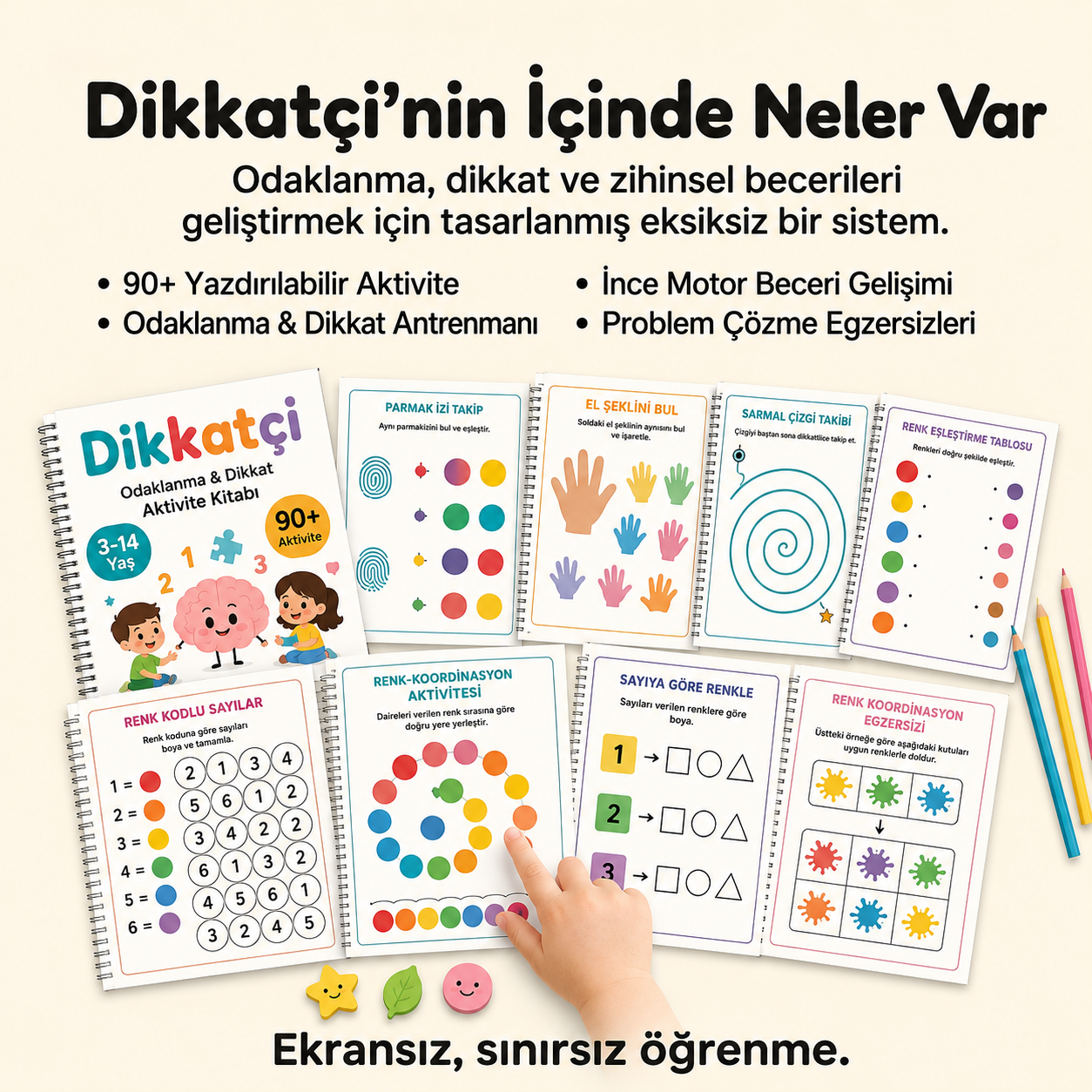 Dikkat, Odaklanma ve Öğrenmeyi Geliştirmek İçin 100'den Fazla Aktivite