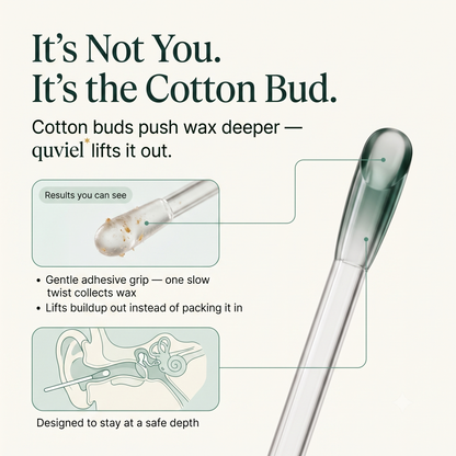 The Ear Cleaning Stick That Lifts Wax Out — Not In