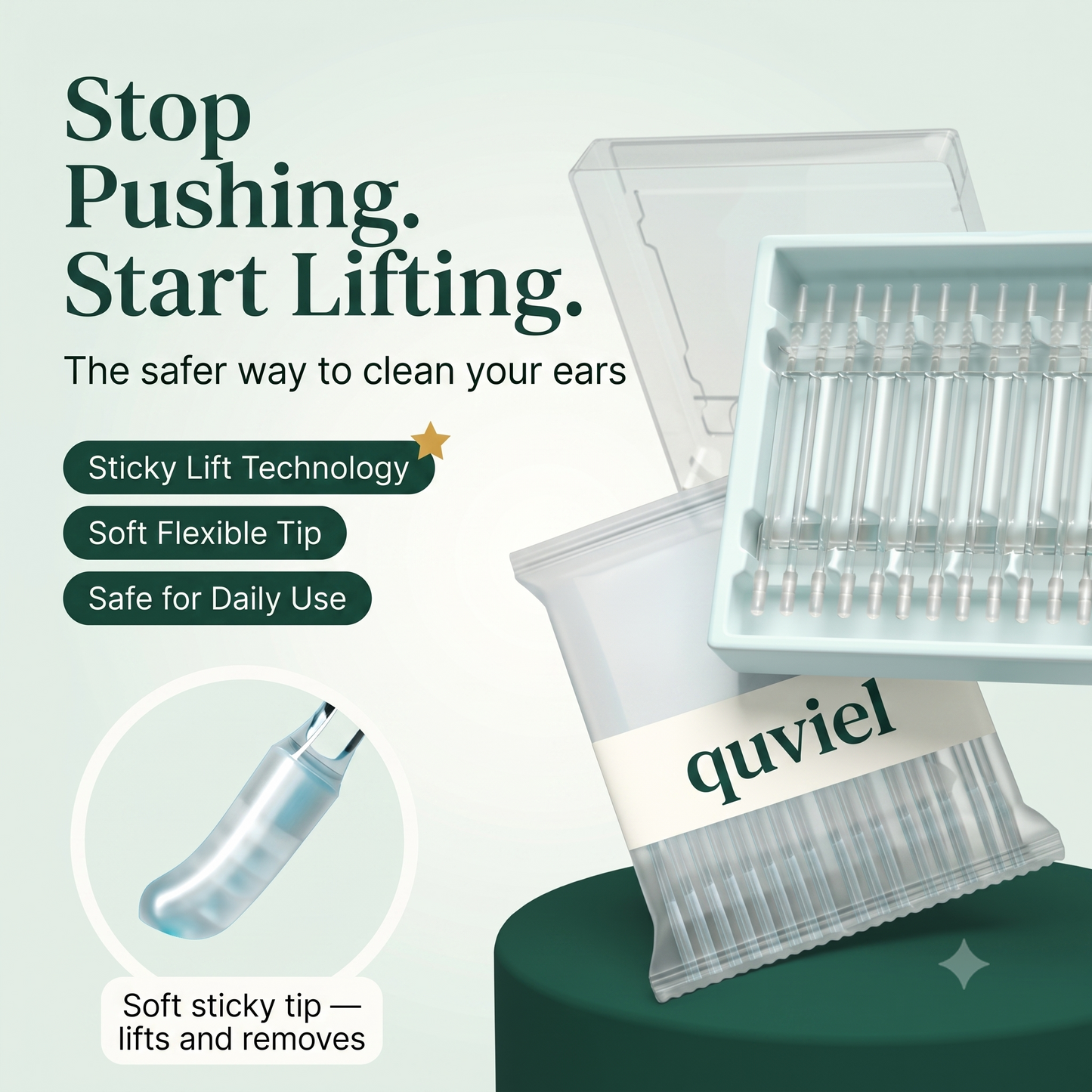 The Ear Cleaning Stick That Lifts Wax Out — Not In